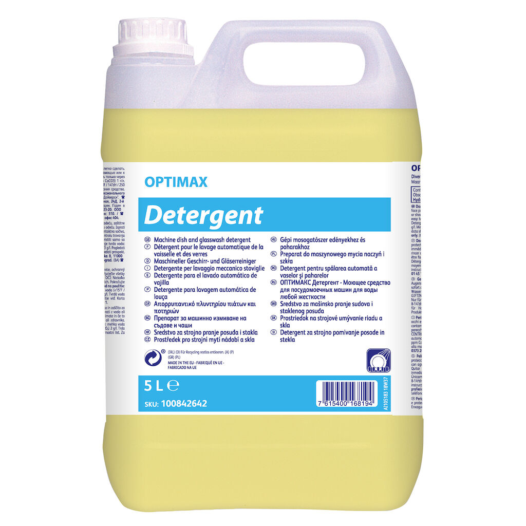 OPTIMAX Detergent 2x5L - Απορρυπαντικό για το πλυντήριο πιάτων και ποτηριών