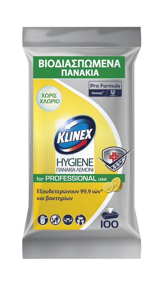 Klinex Pro Formula Hygiene Βιοδιασπώμενα Πανάκια Καθαρισμού 4x100pc