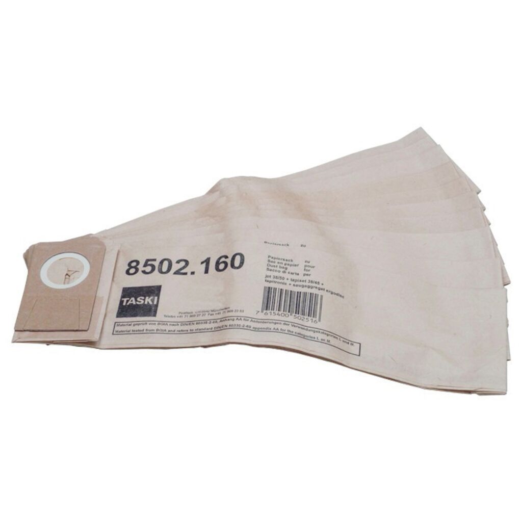 TASKI ergodisc/jet/tapi Double Filter Paper Dust Bags 10x1pc - Σακούλες χάρτινες.