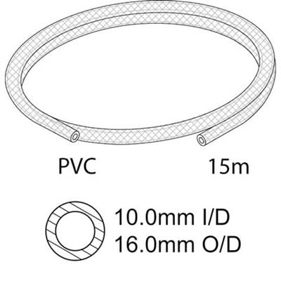 Tube Re-Inforced PVC 10mm (15 meters) 1pc