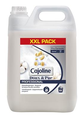 Cajoline Pro Formula Pure 2x5L - Επώνυμο μαλακτικό υγρό με άρωμα φρεσκάδας που διαρκεί.